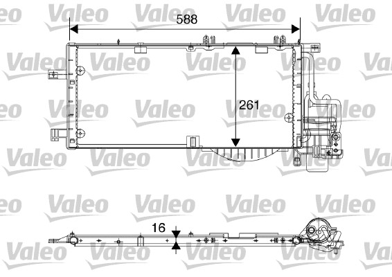 Klima Radyatoru Corsa C Tigra B Combo C Y13DT Z13DT Z13DTJ Z13DTH Z17DTH | VALEO 817844 | OEM 1850093 1850093 93177423 93177423