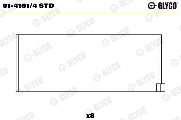 Kol Yatak Std Renault Clio Modus 1.2 16V D4F | NE 181038001300 | OEM 36121 7700863014 7701469329
