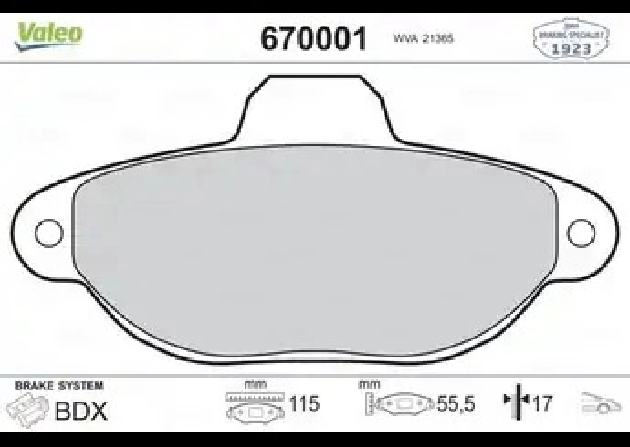 Ön Balata Panda 1.1 2003 ve sonrası 1.2 2003 ve sonrası Punto 1.2 1999-2003 ve sonrası Seıcento (98-10) Lancia Y (95-03) (T) | OEM 670001