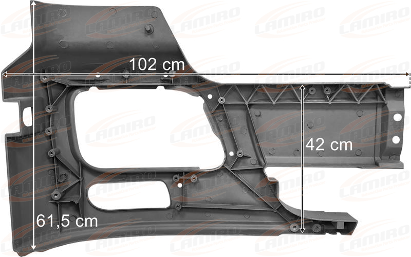 Tampon Actros MP2 Açık Sol (Fiber-Boyasız) | OEM 9438800073