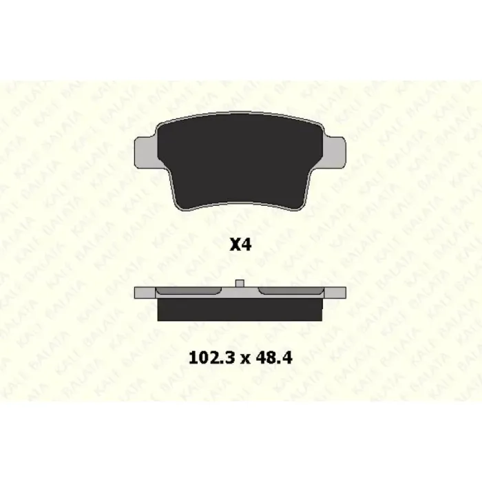 Arka Fren Balatasi C4 Picasso C4 Grand Picasso 1.6 Hdi 110FAP 1.8 16V 2.0 16V 2.0 Hdi 138 Fap 06> | KALE B 24540 164 04 ANS | OEM 4253.71 4254.32