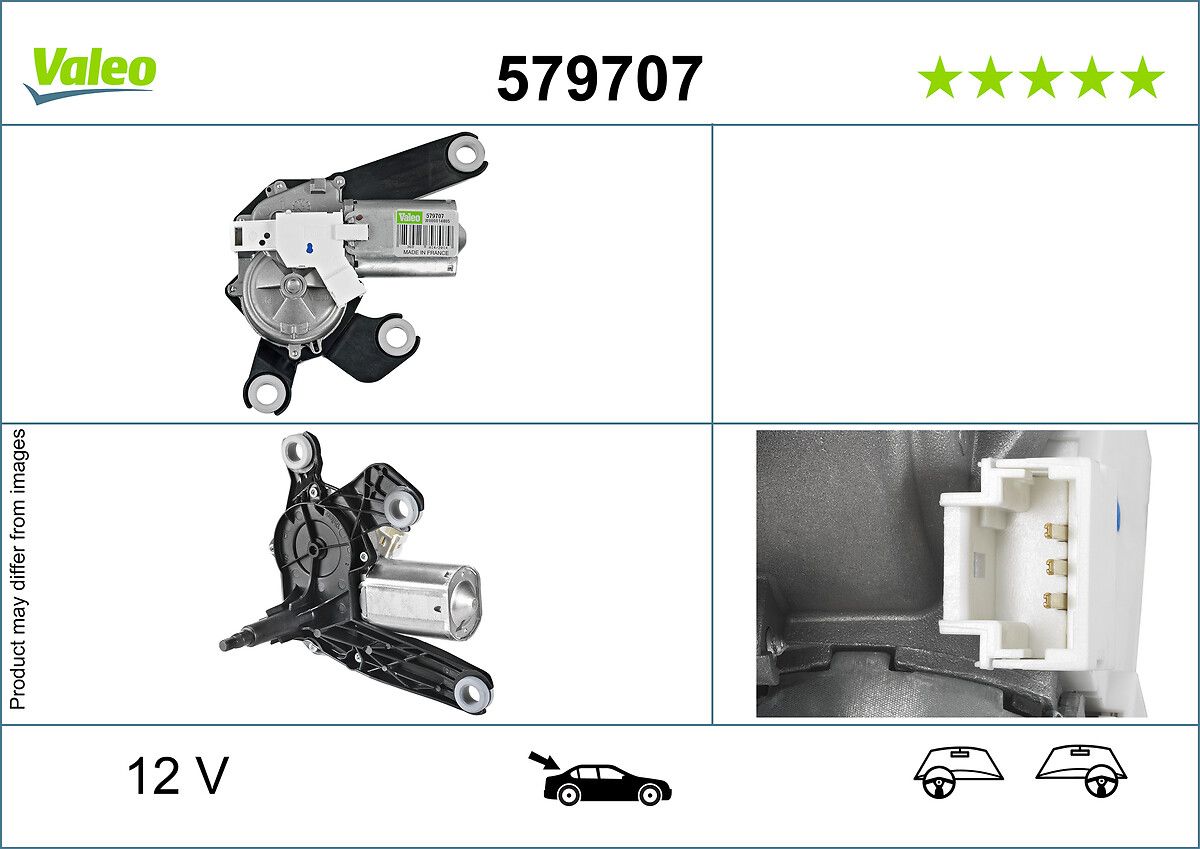Silecek Motoru Arka P307 | VALEO 579707 | OEM 6405L9