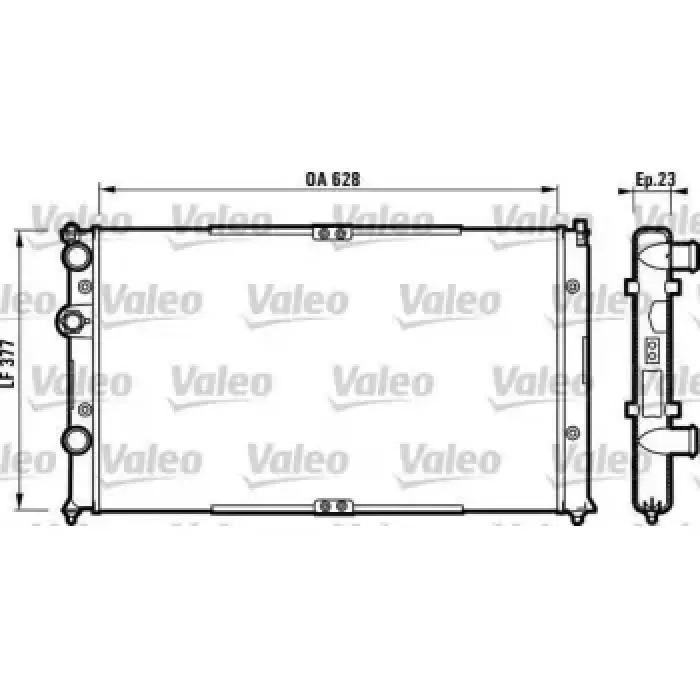 Motor Radyatoru Caddy 1,9SDI 1,9TDI 95>04 | VALEO 732710 | OEM 6K0121253AS