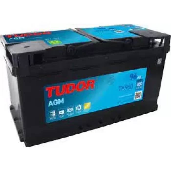 Aku 12V 96 Ah 850A Start Stop Agm L05 (353X175X190) | TUDOR TK960 | OEM 55179975 KBE0H8900AA