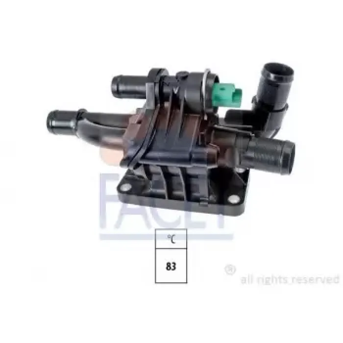 Termostat Yuvasi Komple 308 Partner Tepee / Berlingo 3 / Focus 3 CB8 11>14 1.6 Tdci Focus Iiii | FACET 7.8734 | OEM 9M5Q 8A586 DA 1336.AF 9660660380