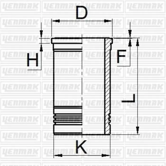 Silindir Gomlek Volvo Tamd 43 Kad KAMD43 Tamd 31 41 / Bd Ad 31 Xd Motorlar 92 Mm | YENMAK 51-06046-000 | OEM 22185027 877071 876834