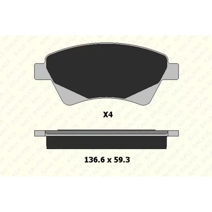 On Fren Balatasi Megane 2 Scenic 2 1,4 / 1,5DCI / 1,6 / 1,9DCI / 2,0 Kangoo 1,9DCI 01> | KALE B 24065 184 04 ANS | OEM 410601241R 410608713R 7701207184