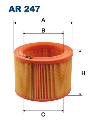 Hava Filtresi Partner Berlingo P306 Xsara XUD9 / DW8 P205 P309 XUD7T (Kısa Tip) | FILTRON AR247 | OEM 1444VF 144484 1444G0