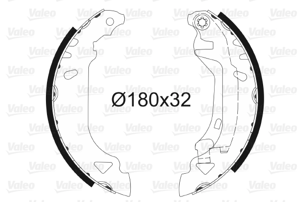 Arka Fren Balatasi Pabuc Tempra Tipo Punto | VALEO 562061 | OEM 0005890500 0005890500 5888433 5890500 5888433 5890500