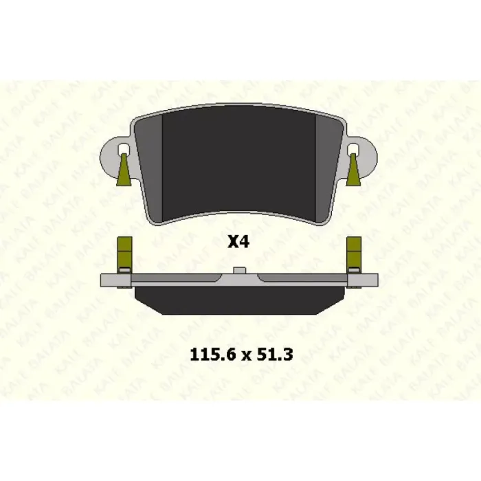 Arka Fren Balatasi Master 2 Movano 1,9 / 2,5D / 2,8DTI Tum Modeller (01 ) | KALE B 23669 168 14 ANS | OEM 7701206763 4403467