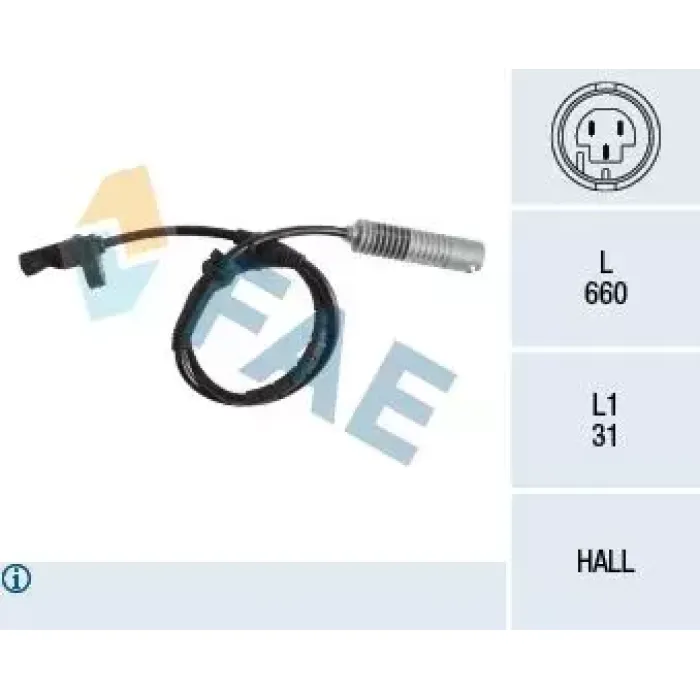 ABS Sensoru On BMW E87 E81 E90 E92 E93 | FAE 78186 | OEM 34526762465