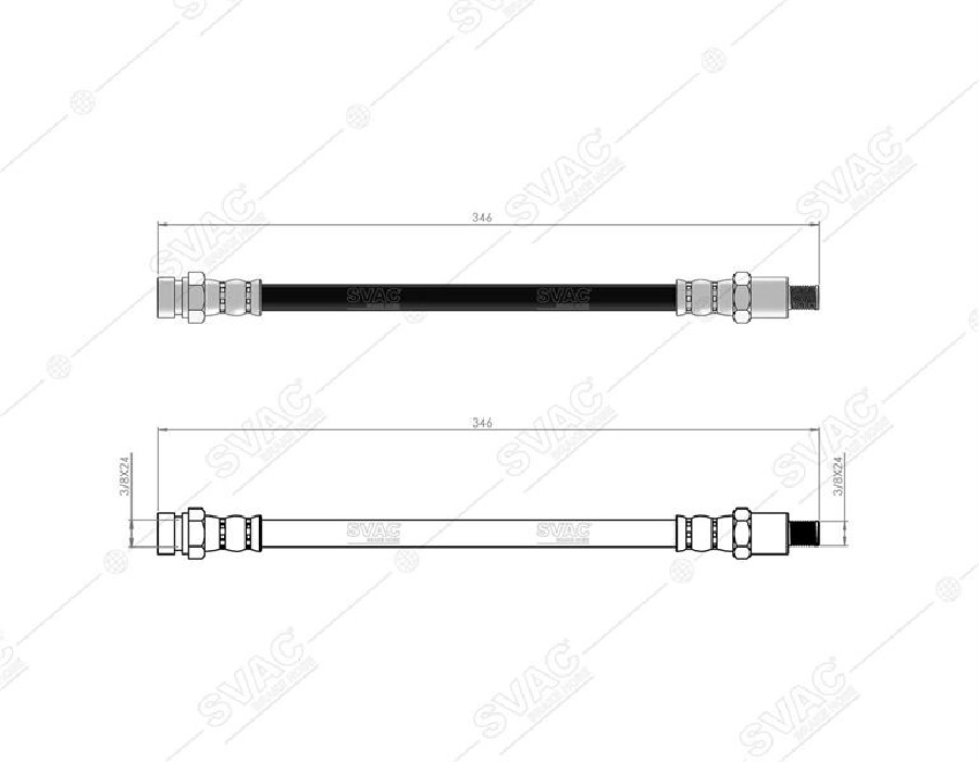 Fren Hortumu Ön Renault 12 69-84 7700547538 - 7701348758 - 7701454063 | OEM 60-0256