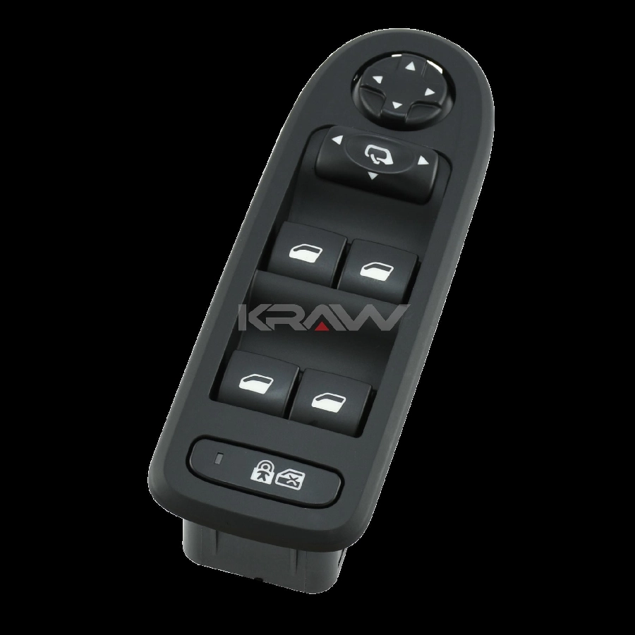 308 - 508 - C5 Sol Dörtlü Cam Anah. - Çerçeveli - Siyah | OEM AN-628