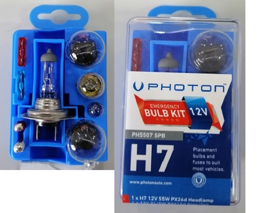 H7 12V Yedek Ampul ve Sigorta Kiti | OEM PH5507SPB