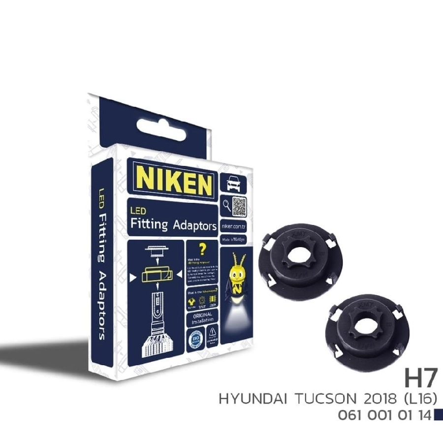 LED Far Montaj Adaptörü H7 Hyundai Tucson 2018 | OEM 0610010114