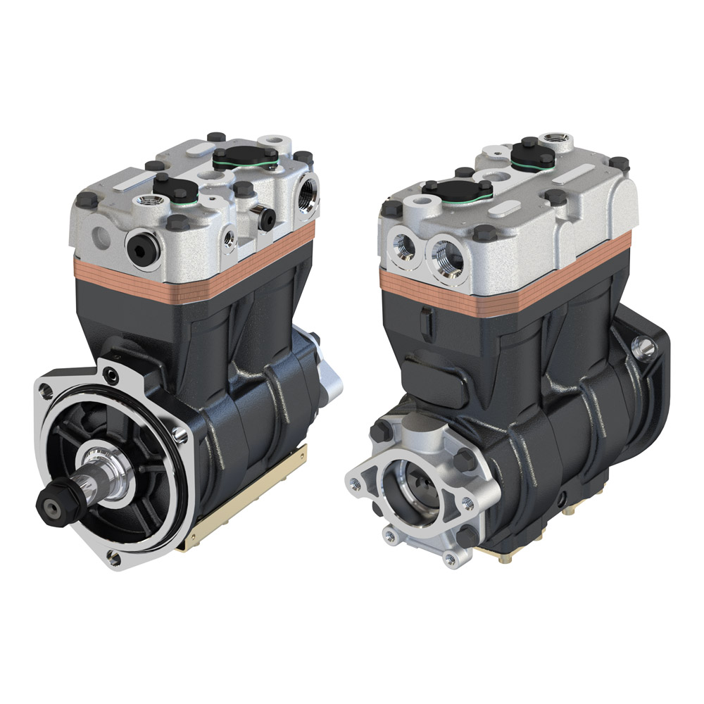 Komple Kompresor Çift Kafa - Iveco / Stralis | A-TECH 409.01.1000 | OEM LK4936 41211122 1500075001