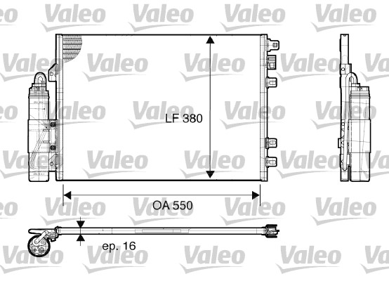 Klima Radyatoru Renault Kangoo 1.2 1.5 DCI 1.6 1.9 DCI 97> | VALEO 817661 | OEM 8200221132