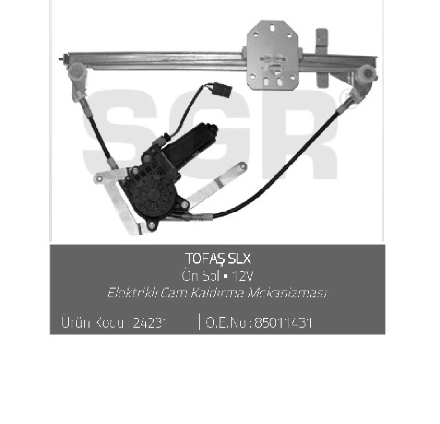 Cam Krikosu Elektrikli Ön Sol - Doğan SLX 85011431 | OEM 24231