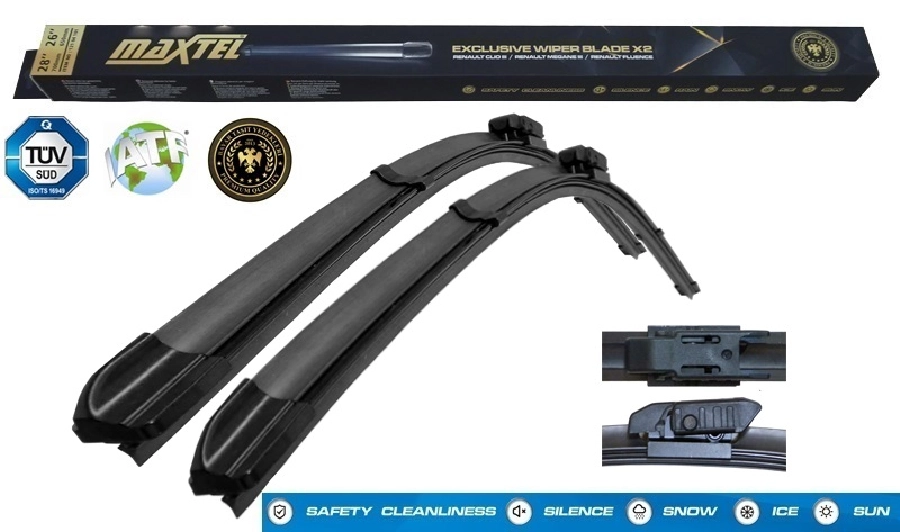 Silecek Muz 24" + 18" 600mm + 450mm Dacia Duster Hs 12.2016 ve sonrası Renault Duster Hs 12.2016 ve sonrası Nissan Terrano | OEM 12115136