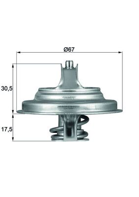 Termostat (83°) Mercedes Atego-Axor OM904-OM906 | MAHLE TX5483D | OEM 0042031675