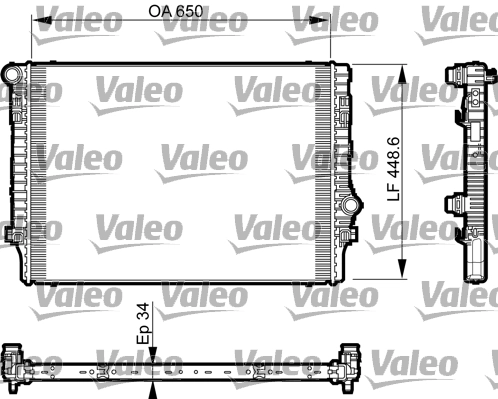 Motor Su Radyatoru Karoq Kadiaq Octavia Superb Golf VII Passat Tiguan A3 Q2 Q3 Ateca Leon 13> | VALEO 735548 | OEM 5Q0121251GN 5Q0121251GN 5Q0121251EP 5Q0121251EP