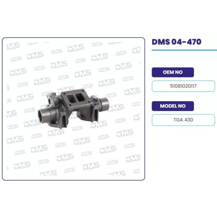 Egzoz Manifoldu Orta AGR'Li MAN TGA 18.430 D2066 Lf | DEMOSAN 04-470 | OEM 51081020117-51081020232