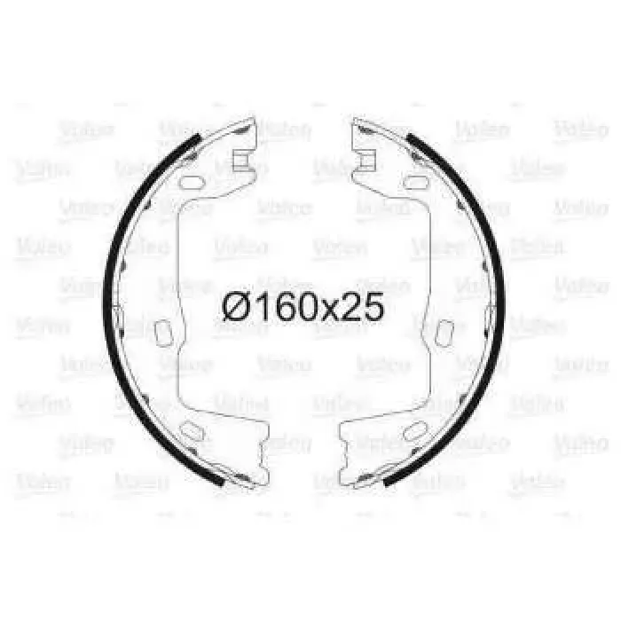 El Fren Balatasi Vectra A Vectra B Astra F Omega B | VALEO 562572 | OEM 1605686 1605686 1605764 1605897 1605764 1605897