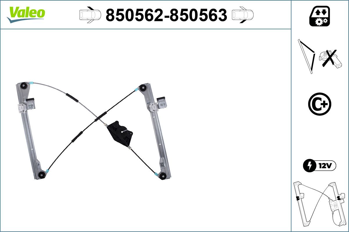 Cam Mekanizmasi (On) / (Sag) Volkswagen Beetle 1998 | VALEO 850563 | OEM 1C0837656A 1C0837656C