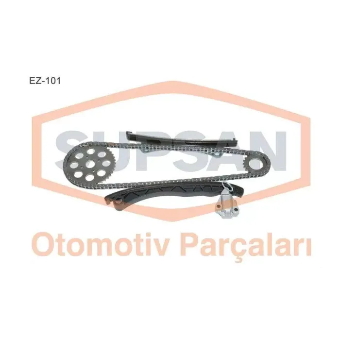 Eksantrik Zincir Seti Fiorino Egea Doblo Linea Palio Albea Punto 1.3JTD Multijet 16V 1.3JTD 16V Astra H Corsa C Tigra B Z13DT Z13DTH Z13DTJ Suzuki Ignes Swift Wagon R+Z13DT (1.3DDIS 16V) Bipper Nemo 1.3HDI 16V | SUPSAN EZ-101 | OEM 55171579