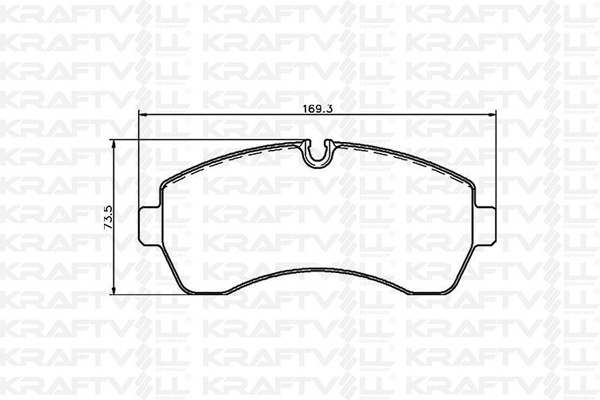 Fren Balatasi On Sprinter 906 06> 907 910 18> Crafter 06>16 | KRAFTVOLL 07010039 | OEM 2E0698151A A0044208220