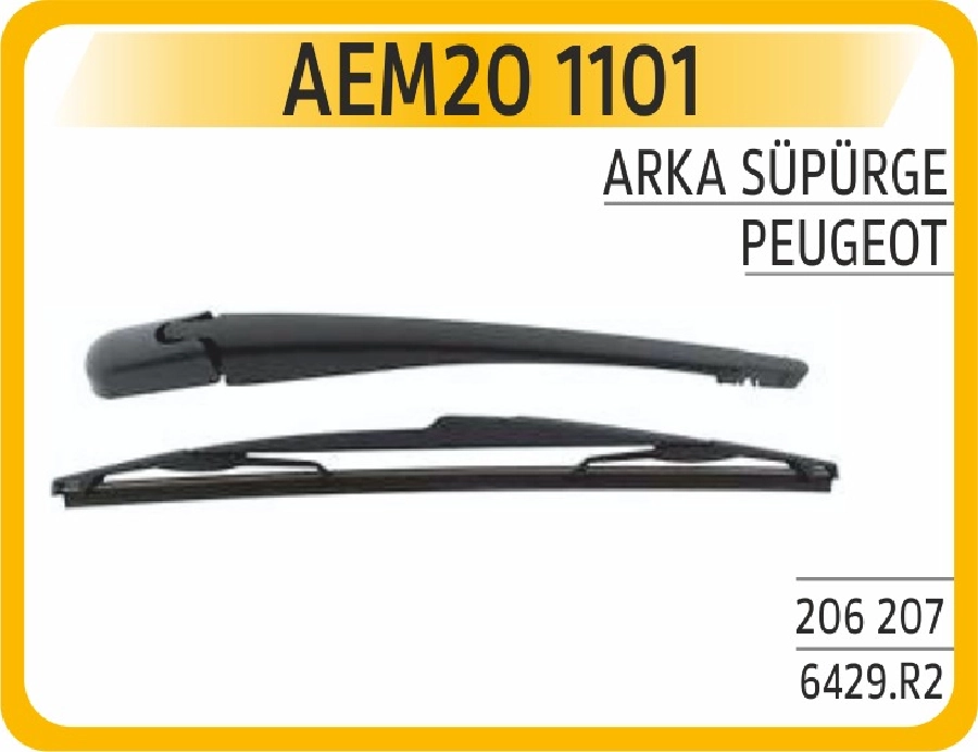 Silgi Paleti Arka Peugeot 206 207 6429.R2 | OEM AEM201101