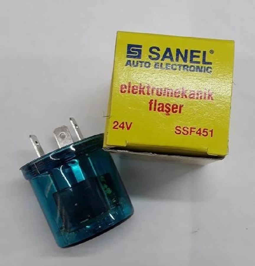 24V Şasesiz Flaşör (X, L, P) Şeffaf Silindir Kutu | OEM SSF451