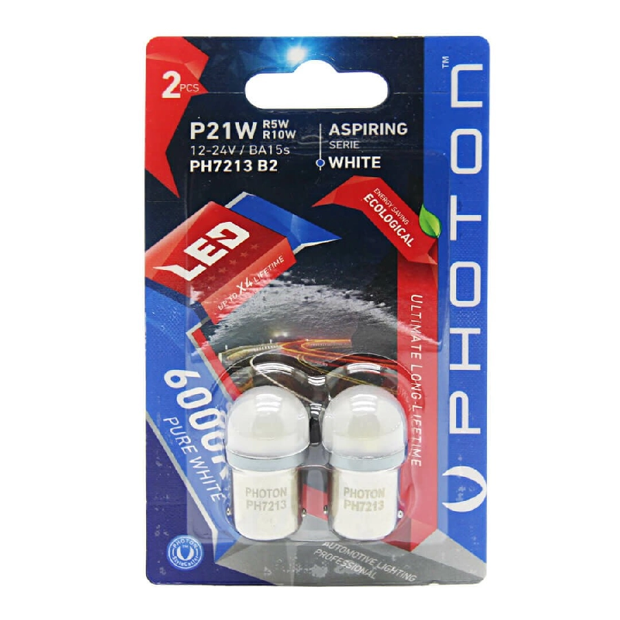 Ampul P21W, R5W, R10W 12-24V LED (2'Lİ Blister) | OEM PH7213B2