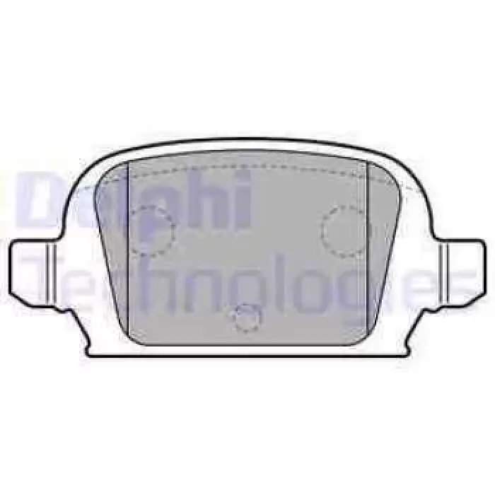 Arka Fren Balatasi Punto 2 03> 1,8I 1,9JTD Punto 2 99 03 1,8I Panda 03>1,2I 1,3JTD Corsa D | DELPHI LP1677 | OEM 77362270