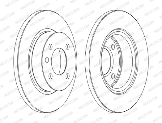 Arka Fren Disk Aynasi Corsa C 1.4 1.8 03> Corsa C 1.4 1.8 00>03 Tigra Twintop 1.8 04> | FERODO DDF1283C | OEM 569112
