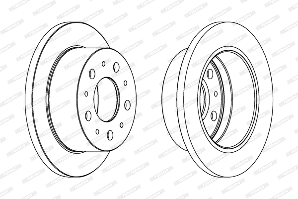 Arka Fren Disk Aynasi Boxer Jumper Ducato (Tum Modeller) 18Q (16 Jant) 2,0 Hdi 2,2 Hdi 2,8HDI 2,8HDI (00 13)Olcu: (Çap:280 Kalinlik:16X5DL) | FERODO DDF1574 | OEM 424940