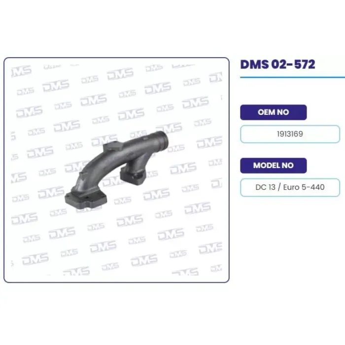 Egzoz Manifoldu Genis Kol Scania EURO5 P G R T DC13 | DEMOSAN 02-572 | OEM 1913169-2070198