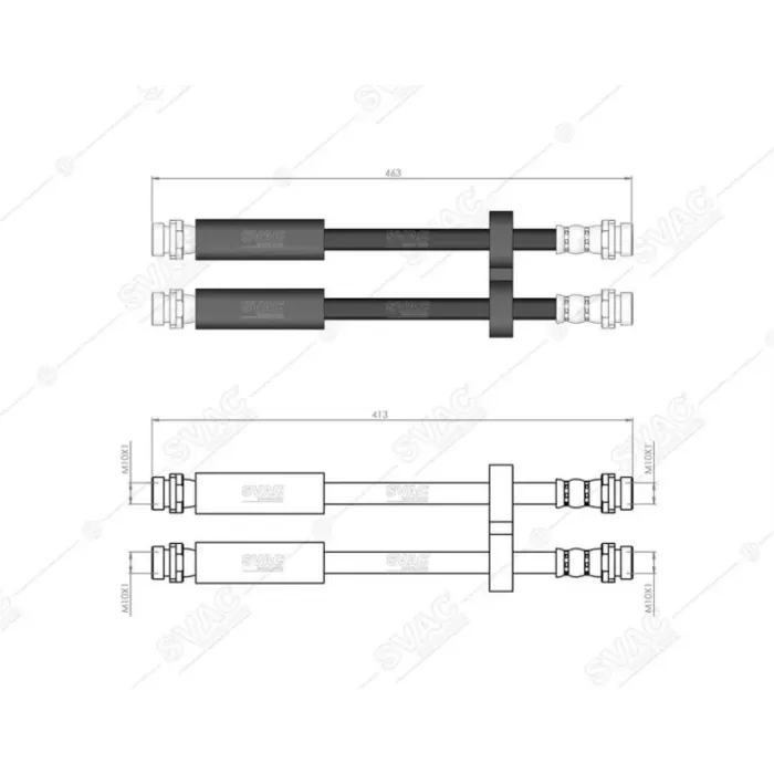 Arka Fren Hortumu Doblo | SVAC 90-0113 | OEM 46749271