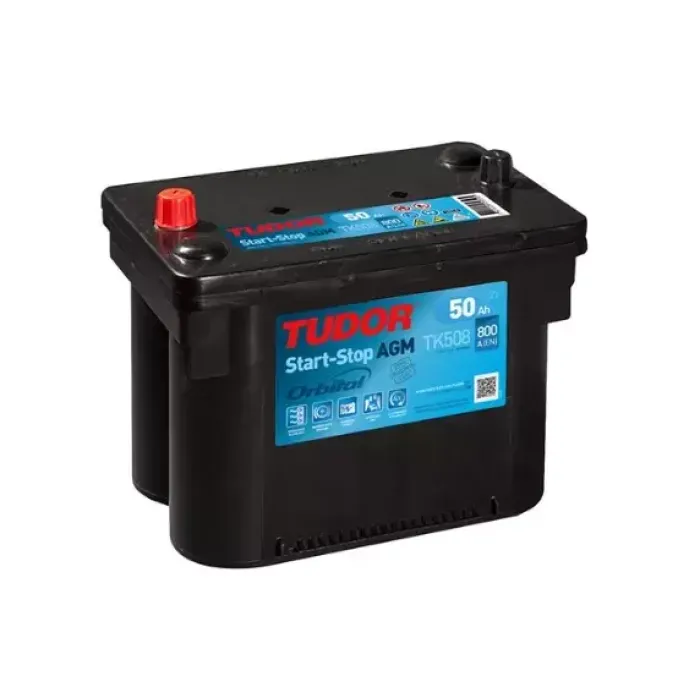 Aku 12V 50 Ah 800A Start Stop Agm G34 (260×173×206) Orbi̇tal | TUDOR TK508