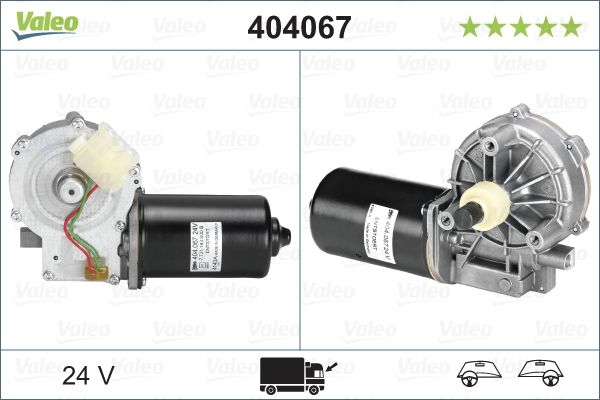 Silecek Motoru - Iveco / Scania / Neoplan / MAN / Setra | VALEO 404067 | OEM 11026847 11026847 81264016127 7731143000B 150703026 81264016127 7731143000B 150703026