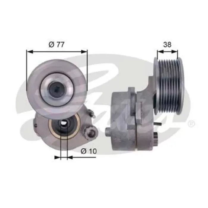 Kayis Gergi Kasnagi Kanalli Mercedes Axor OM 457 | GATES T38663 | OEM 4572003070