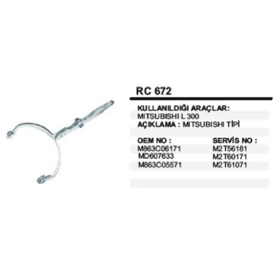 Marş Çatalı Mitsubishi Tipi Mitsubishi L300 H100 | OEM RC672