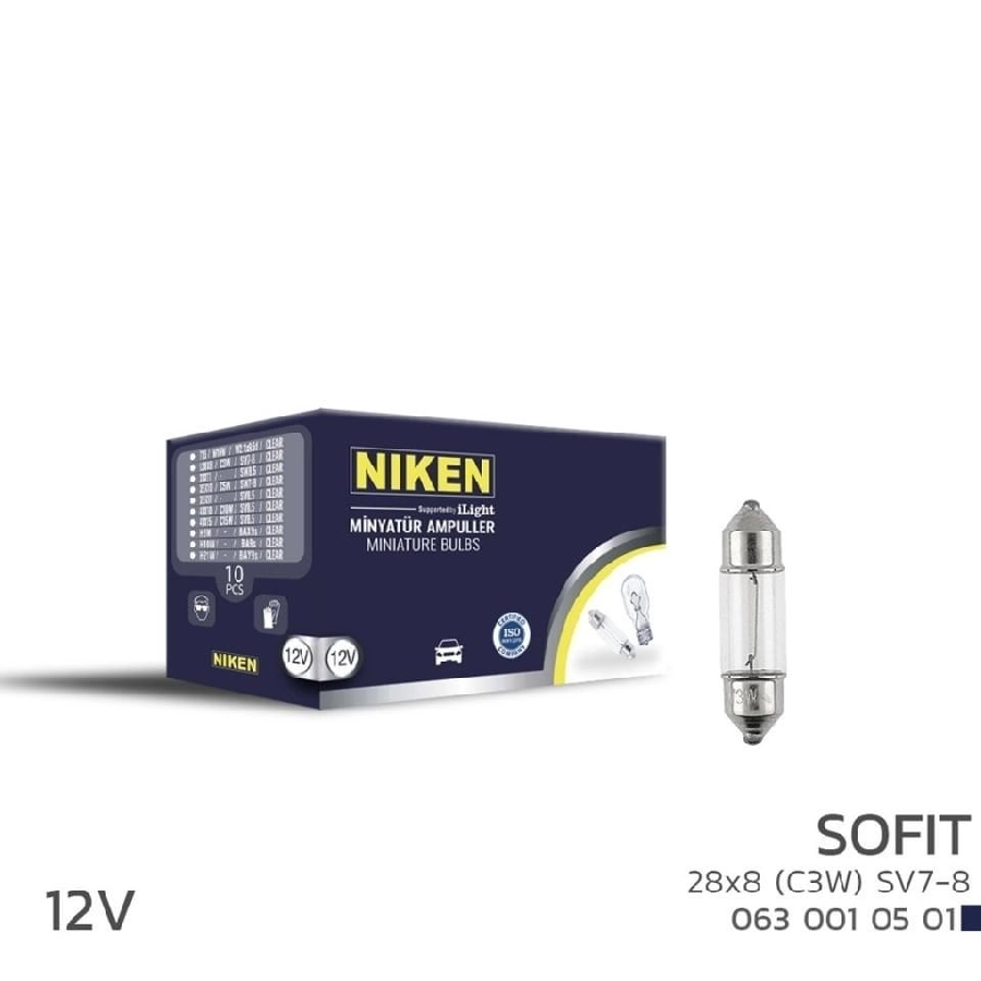 Ampul Sofıt Ampul 3W L28X8 SV7-8 (12V) 10LU | OEM 0630010501
