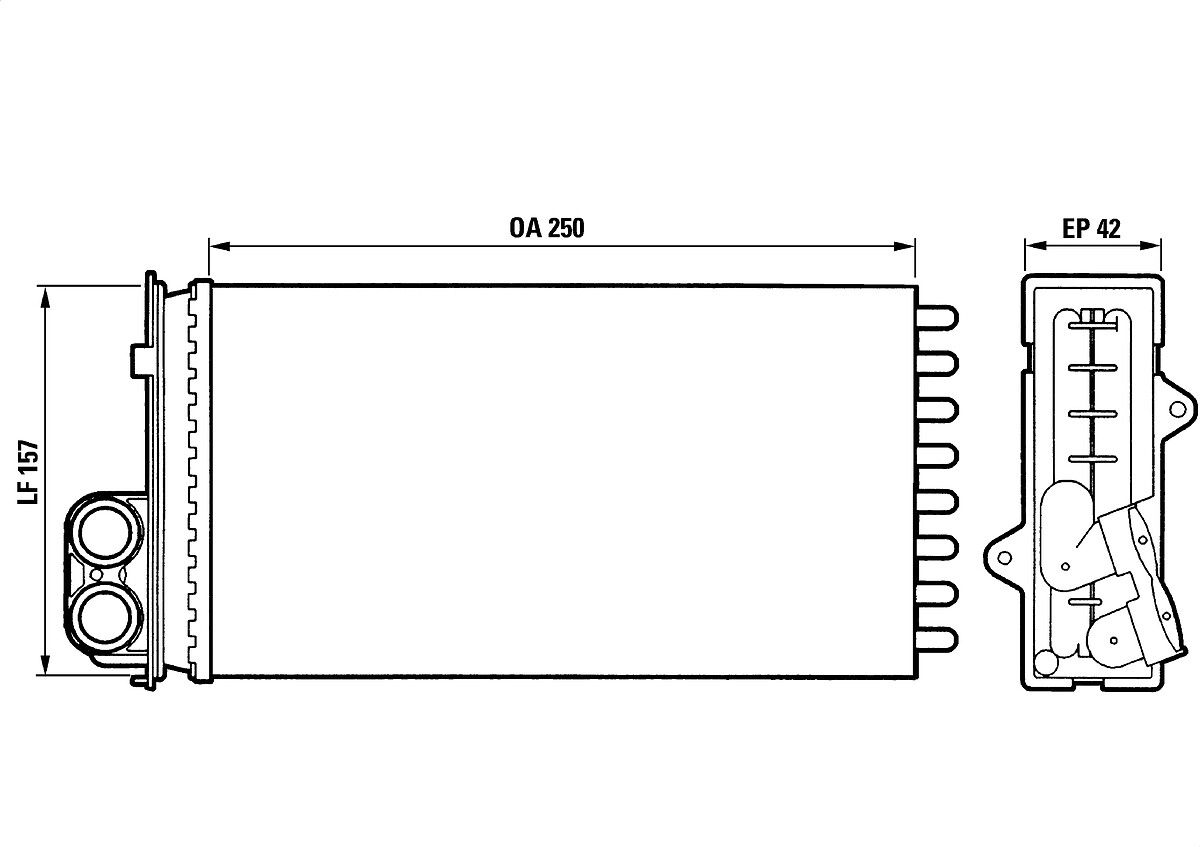 Kalorifer Radyatoru P405 P406 YM | VALEO 883976 | OEM 96103388 96103388 6448C8 6448C8