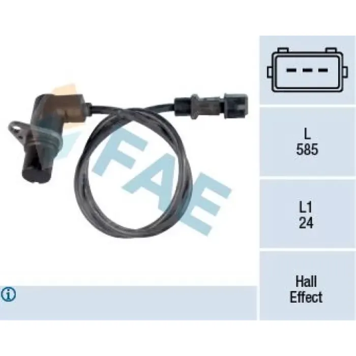 Krank Mili Pozisyon Sensor Kablosu Polo Golf Passat 1,6 2,0 Seat | FAE 79103 | OEM 037906433A
