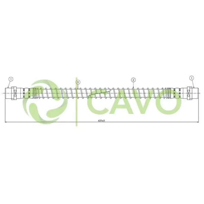 Arka Fren Hortumu Touareg 02> Q7 06> | CAVO C900 220A | OEM 95535506000 95535506000 7L0611776A 7P0611776 7L0611776A 7P0611776