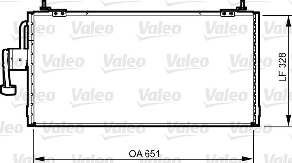 Klima Radyatoru Mitsubishi Galant VI 00>03 | VALEO 814260 | OEM MR216132 MR513005