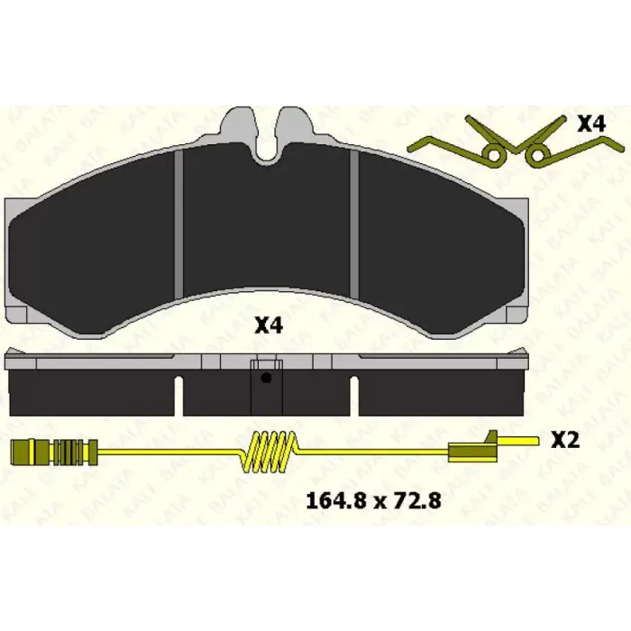 Fren Balatasi On / Arka Sprinter 96>06 Lt 28 35 46 96>06 | KALE B 29076 200 14 | OEM 0004217391 0004237110 0024204120