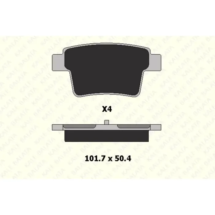 Arka Fren Balatasi Mondeo 3 04>07 Jaguar 10 Type Estate 05>09 | KALE B 24260 163 04 ANS | OEM 1356392