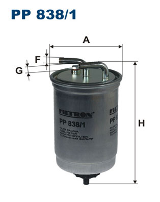 Mazot Filtresi Escort VI (92 95) Escort VII (95 02) Fiesta III (85 95) Fiesta IV (96 02) 1,8D | FILTRON PP838/1 | OEM 190644